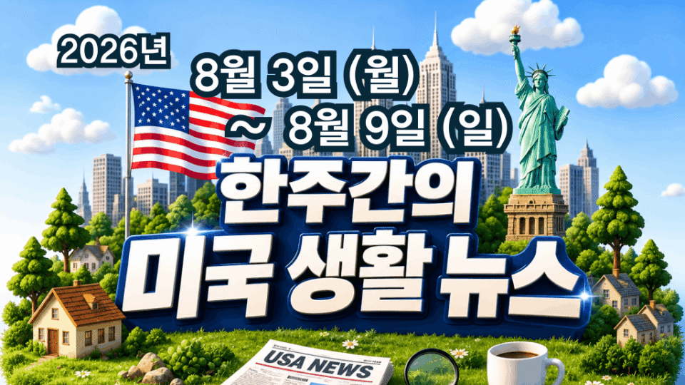 🇺🇸 8월 3일~9일 뉴욕·뉴저지 한인 주요뉴스: 이민·개학 준비·K-Culture